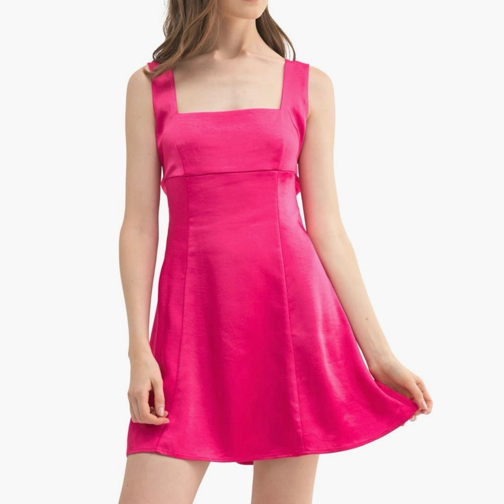 Lush Pink Mini Dress